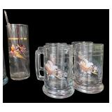Pheasant Design Stirred Tall Pitcher & Glass Mugs