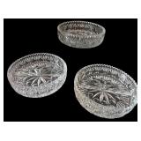 Crystal Cut Glass Bowls and Dishes