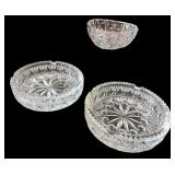 Crystal Cut Glass Bowls and Dishes