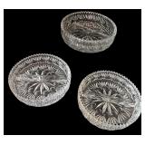 Crystal Cut Glass Bowls and Dishes
