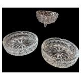Crystal Cut Glass Bowls and Dishes