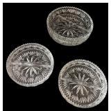 Crystal Cut Glass Bowls and Dishes