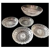 Crystal Cut Glass Bowls and Dishes