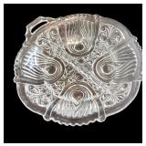 Vintage Cut Glass Pieces: Dishes, Vanity Jar, and Vase