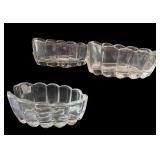 Clear Glassware Collection: Bowls, Candle Holders, Glasses, and Decorative Bird