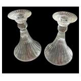 Clear Glassware Collection: Bowls, Candle Holders, Glasses, and Decorative Bird