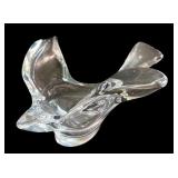 Clear Glassware Collection: Bowls, Candle Holders, Glasses, and Decorative Bird