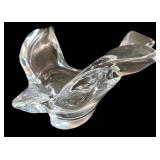 Clear Glassware Collection: Bowls, Candle Holders, Glasses, and Decorative Bird