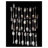 Set of 30 Vintage Silver-Plated Forks and Spoons