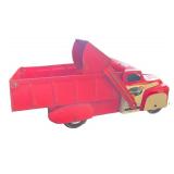 Vintage Wyandotte Red Metal Dump Truck with Tilting Bed