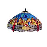 Tiffany Style Dragonfly Stained Glass Floor Lamp