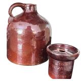 Vintage Red Wing Stoneware Jug and Sewer Pipe Cover