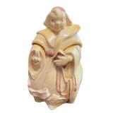 Vintage Red Wing USA Monk Cookie Jar with 