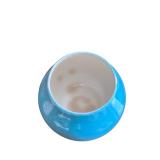 Vintage Turquoise Pear Ceramic Container with Lid