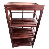 Wooden Cookbook Stand with Adjustable Shelf Design