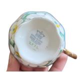 Set of 6 Vintage Bone China Tea Cups and Saucers