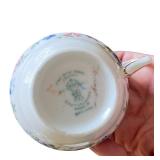 Set of 6 Vintage Bone China Tea Cups and Saucers