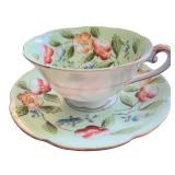 Set of 6 Vintage Bone China Tea Cups and Saucers