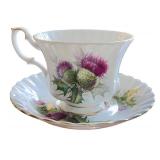 Set of 6 Vintage Bone China Tea Cups and Saucers