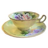 Set of 6 Vintage Bone China Tea Cups and Saucers