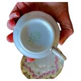 Set of 6 Vintage Bone China Tea Cups and Saucers