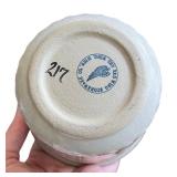 Vintage Red Wing Stoneware Pottery Set with Butter Crock, Batter Bowl, and Shakers