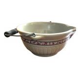 Vintage Red Wing Stoneware Pottery Set with Butter Crock, Batter Bowl, and Shakers