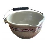 Vintage Red Wing Stoneware Pottery Set with Butter Crock, Batter Bowl, and Shakers