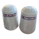 Vintage Red Wing Stoneware Pottery Set with Butter Crock, Batter Bowl, and Shakers