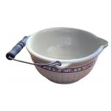 Vintage Red Wing Stoneware Pottery Set with Butter Crock, Batter Bowl, and Shakers