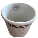 Vintage Red Wing Stoneware Pottery Set with Butter Crock, Batter Bowl, and Shakers