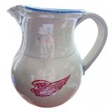 Set of 2 Red Wing Stoneware Pitchers with Winged Logo