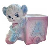 Set of 3 Vintage Ceramic Nursery Planters