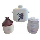 Collection of 3 Vintage Stoneware Pieces: Red Wing, Mercury & West Bend