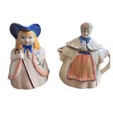 Vintage Bo Peep Pitcher and Granny Tea Pot