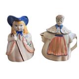 Vintage Bo Peep Pitcher and Granny Tea Pot