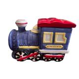 Set of 3 Ceramic Kitchen Collectibles - Pillsbury Doughboy, Train, and Chef Pig