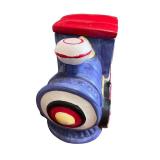 Set of 3 Ceramic Kitchen Collectibles - Pillsbury Doughboy, Train, and Chef Pig