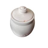 Set of 3 Decorative Ceramic Lidded Jars with Floral Designs