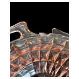 Elegant Pink Depression Glass Serving Set