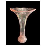 Set of 5 Pink Depression Glass Pieces - Plates, Compote, Vase