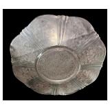 Set of 5 Pink Depression Glass Pieces - Plates, Compote, Vase