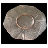 Set of 5 Pink Depression Glass Pieces - Plates, Compote, Vase