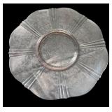 Set of 5 Pink Depression Glass Pieces - Plates, Compote, Vase