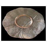 Set of 5 Pink Depression Glass Pieces - Plates, Compote, Vase