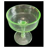 Collection of Vintage Green Depression Glass Pieces