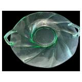 Collection of Vintage Green Depression Glass Pieces