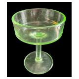 Collection of Vintage Green Depression Glass Pieces