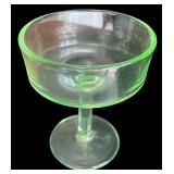 Collection of Vintage Green Depression Glass Pieces