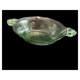 Collection of Vintage Green Depression Glass Pieces